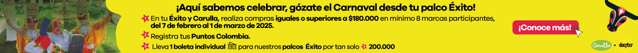 Vive el carnaval en tu Éxito